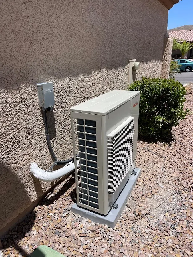 Residential air conditioning condenser unit in Halfmoon